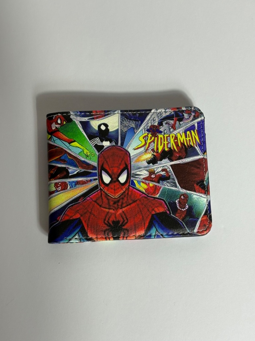 Spiderman Faux Leather Wallet Wallets  Red Money Holder Anime Manga